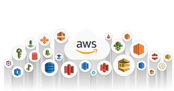 AWS product diagram (EKS, RDS, S3, Lambda, CloudWatch)