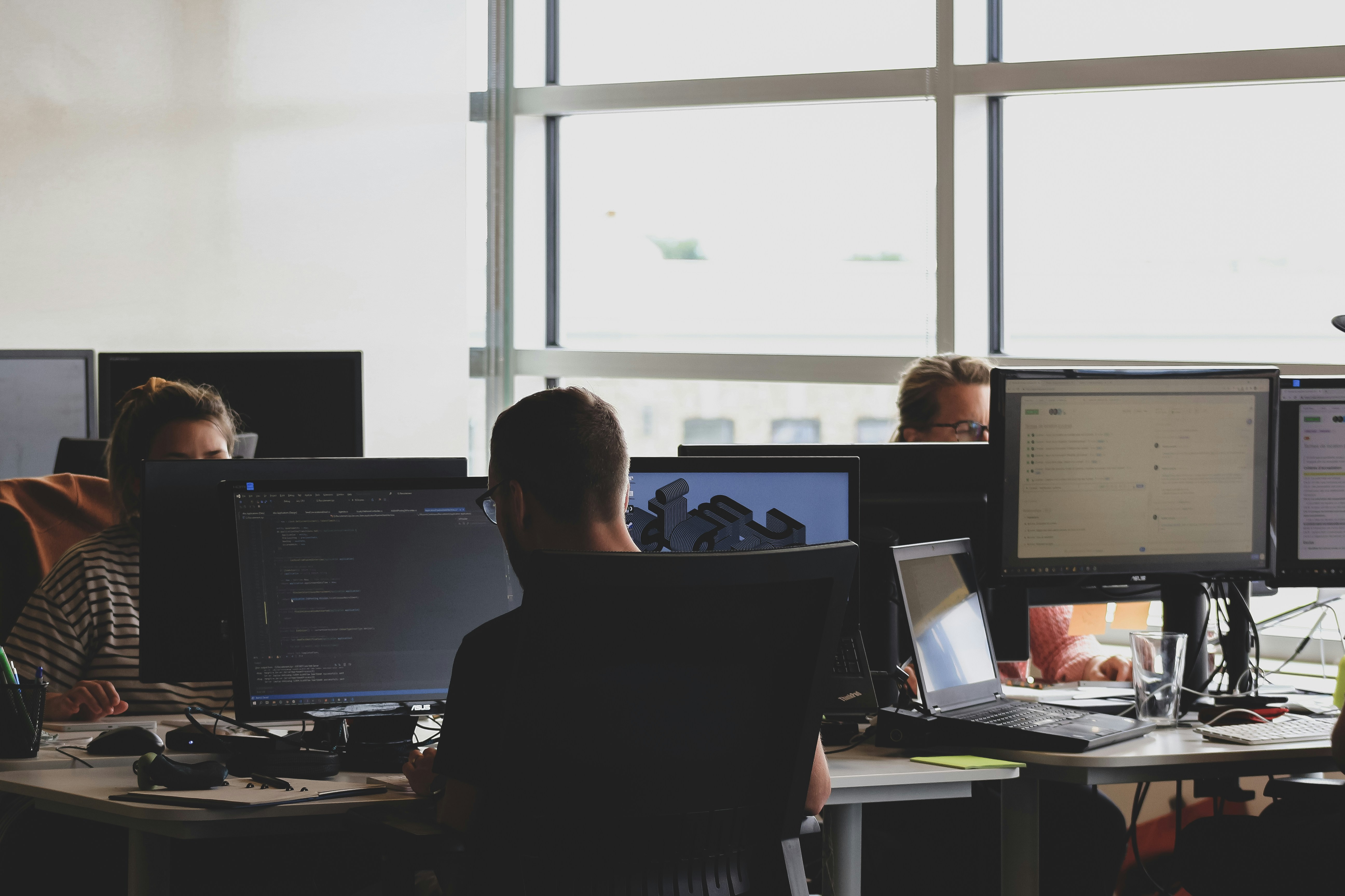 coworkers developing in an office setting